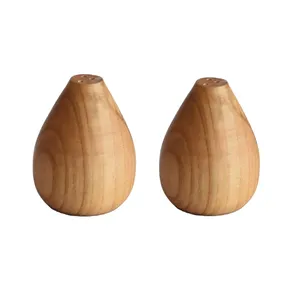 نمکدان چوبی مدل مخروطی بسته دو عددی