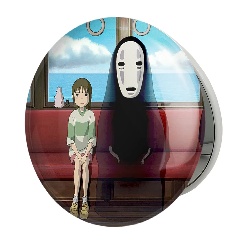 آینه جیبی خندالو طرح انیمه شهر اشباح Spirited Away مدل تاشو کد 4883 