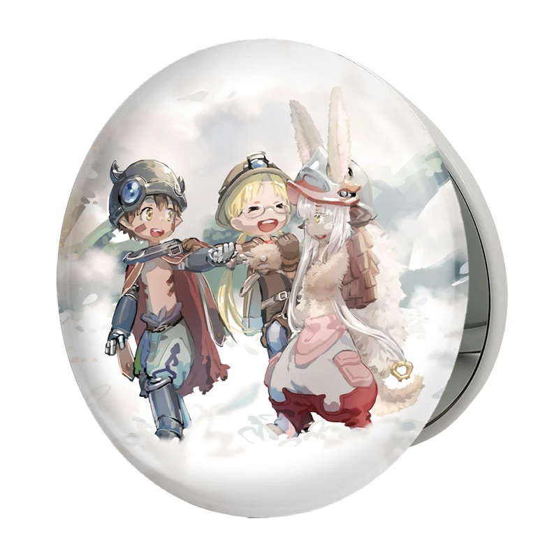 آینه جیبی خندالو طرح ساخته شده در پرتگاه انیمه ساخته شده در پرتگاه Made in Abyss مدل تاشو کد 22122 