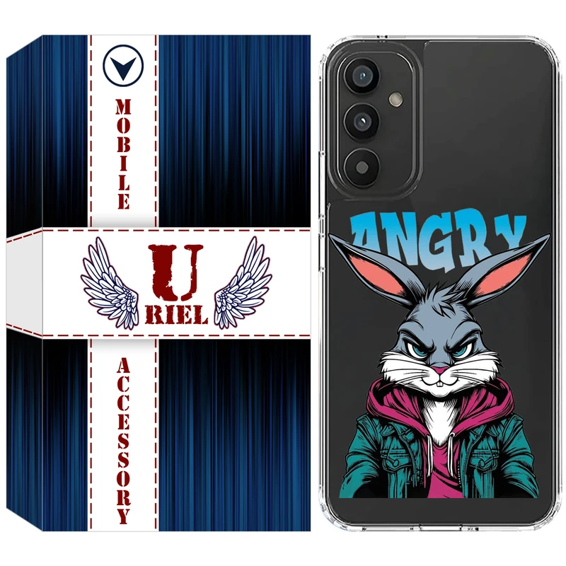 کاور یوریل مدل Clear کد 51 طرح خرگوش مناسب برای گوشی موبایل سامسونگ Galaxy A16