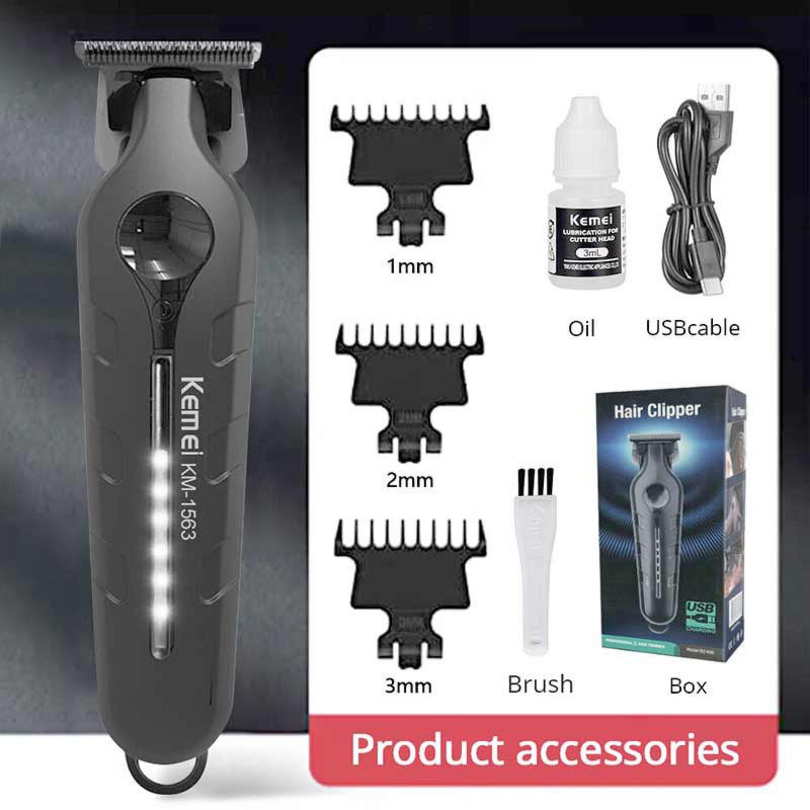 ماشین اصلاح موی سر و صورت کیمی مدل KM-1563 -  - 4