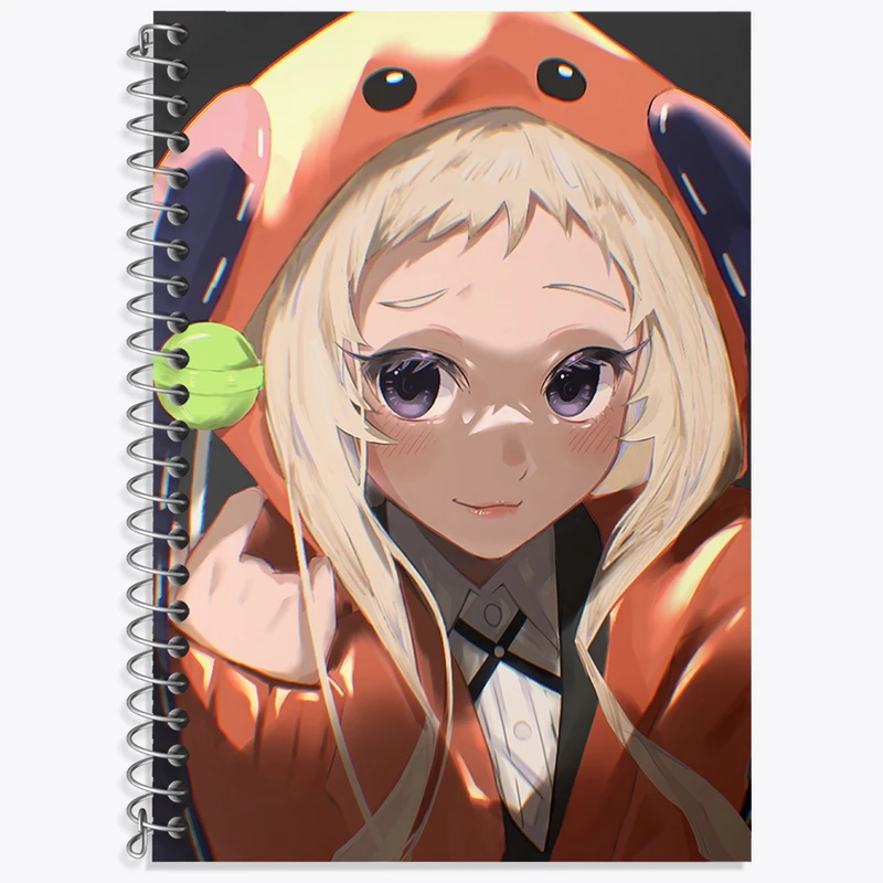 دفتر زبان 50 برگ خندالو مدل دو خط طرح رونا انیمه قمارباز کد 33689