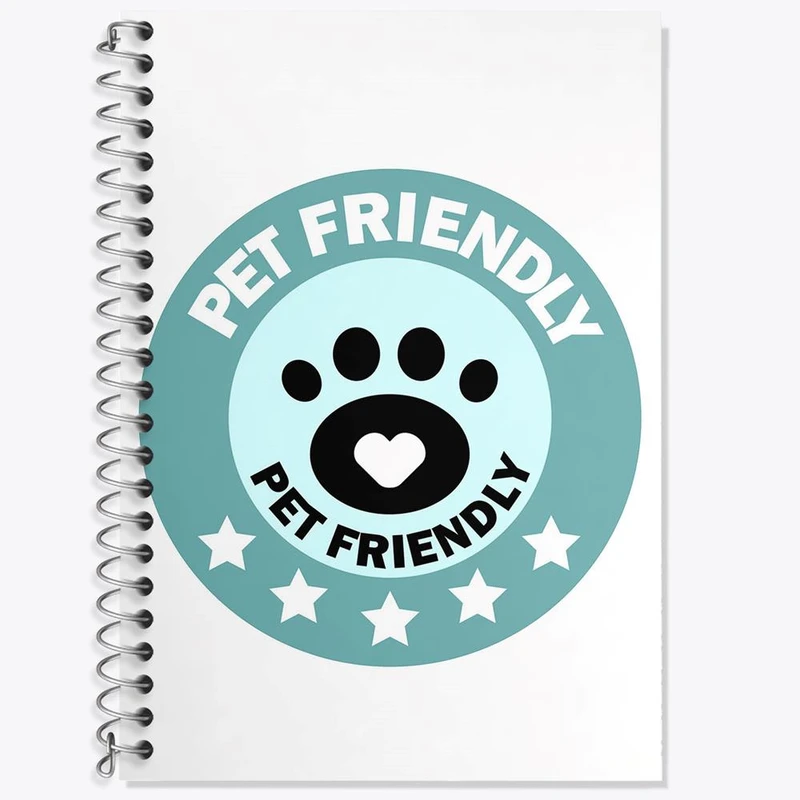 دفتر زبان 50 برگ خندالو مدل سه خط طرح حمایت از حیوانات کد 27339