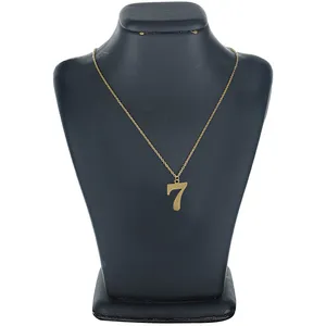 گردنبند گالری عزیزی طرح عدد 7 مدل gz14436