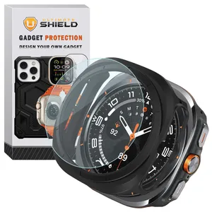 Ultimate Shield PC Bumper UL Cover for Samsung Galaxy Watch Ultra 2 47mm with screen protector