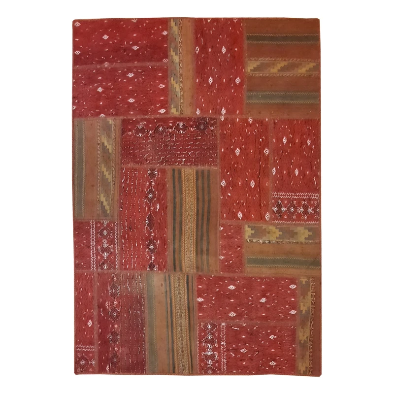 کلاژ گلیم دستبافت سه متری مدل چهل تکه کد N.K.P.CO.C23