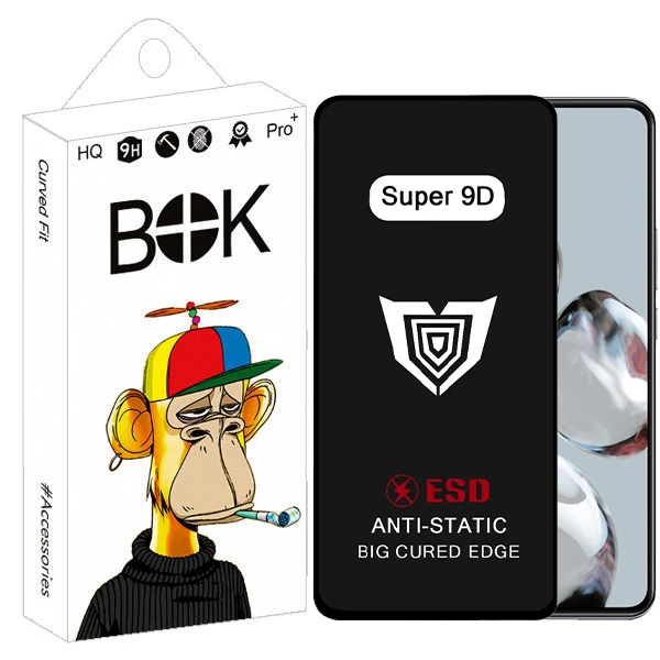 محافظ صفحه نمایش بوک مدل Super 9D Aura مناسب برای گوشی موبایل شیائومی mi 12t / 12t pro / poco f5