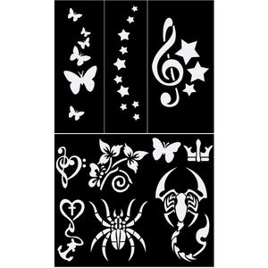 نقد و بررسی شابلون طراحی تتو موقت با حنا مدل NA067 مجموعه 2 عددی توسط خریداران