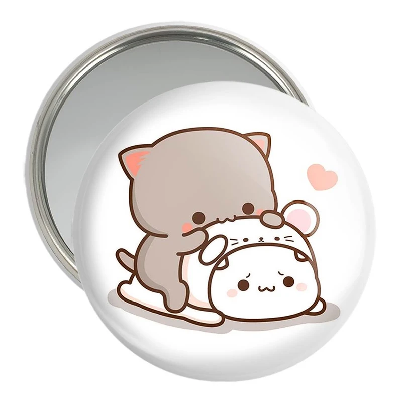 آینه جیبی خندالو مدل گربه های بامزه  کد 22034