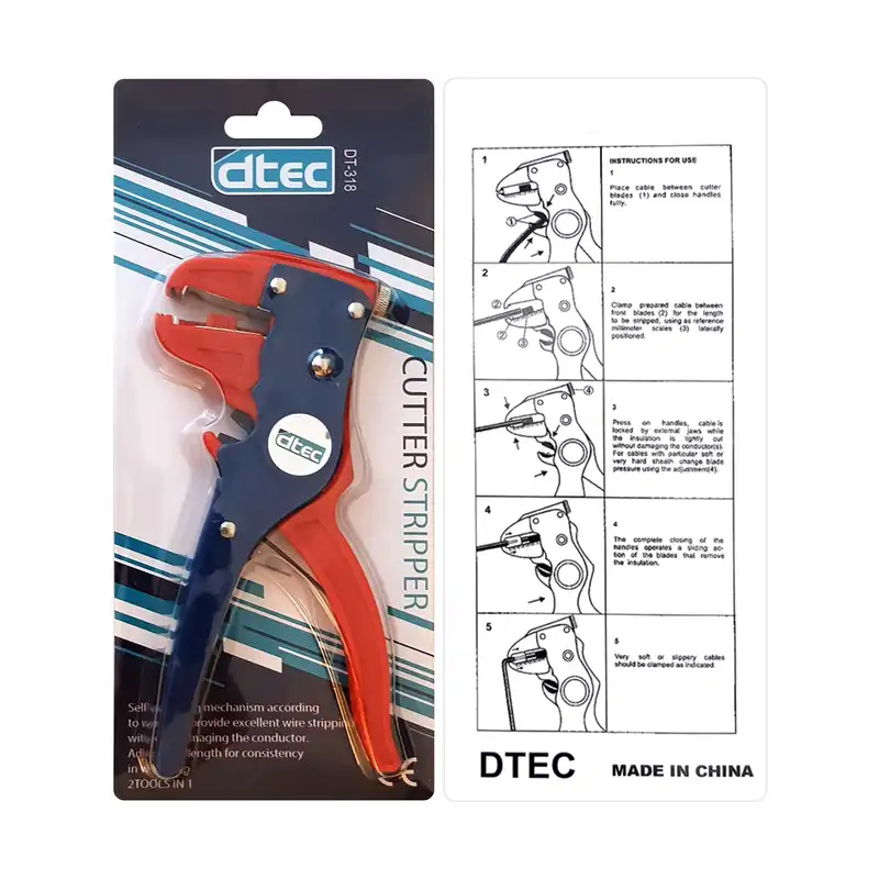 انبر سیم لخت کن دی تک مدل DT-318 سایز 7 اینچ