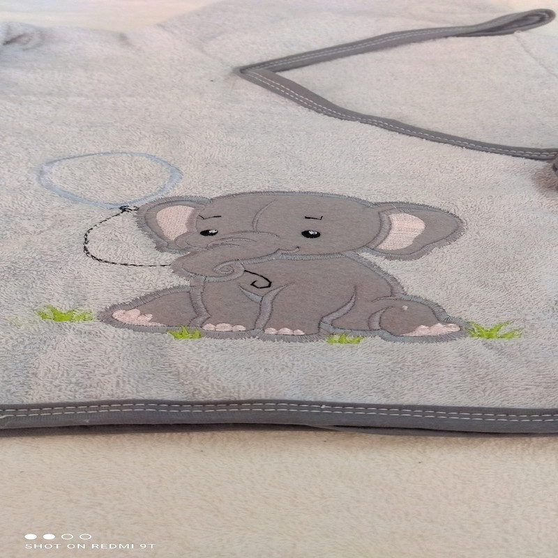 ست حوله نوزادی طرح فیل مجموعه 5 عددی