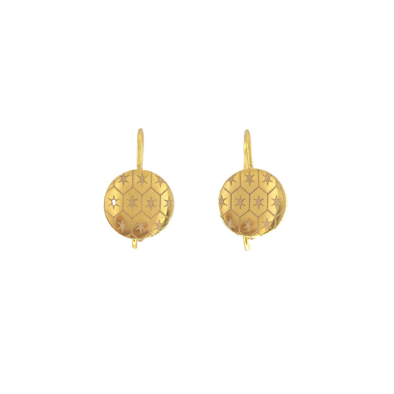 گوشواره طلا 18 عیار دخترانه طلا و جواهرسازی افرا مدل 08