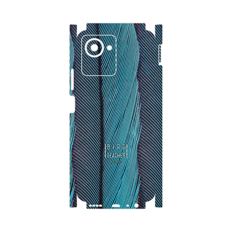 برچسب پوششی ماهوت مدل Turquoise feathers-FullSkin مناسب برای گوشی موبایل ریلمی C30s