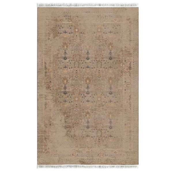 فرش ماشینی 1200 شانه فرش صرافیان زمینه پیازی حاشیه پیازی مدل چکاوه