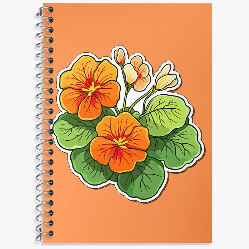 دفتر لغت 50 برگ خندالو طرح گل و گیاه کد 36600