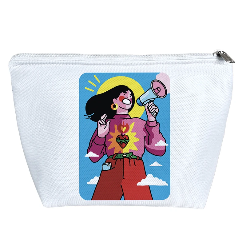 کیف لوازم آرایش دخترانه خندالو مدل دختر سحرخیز کد 7188