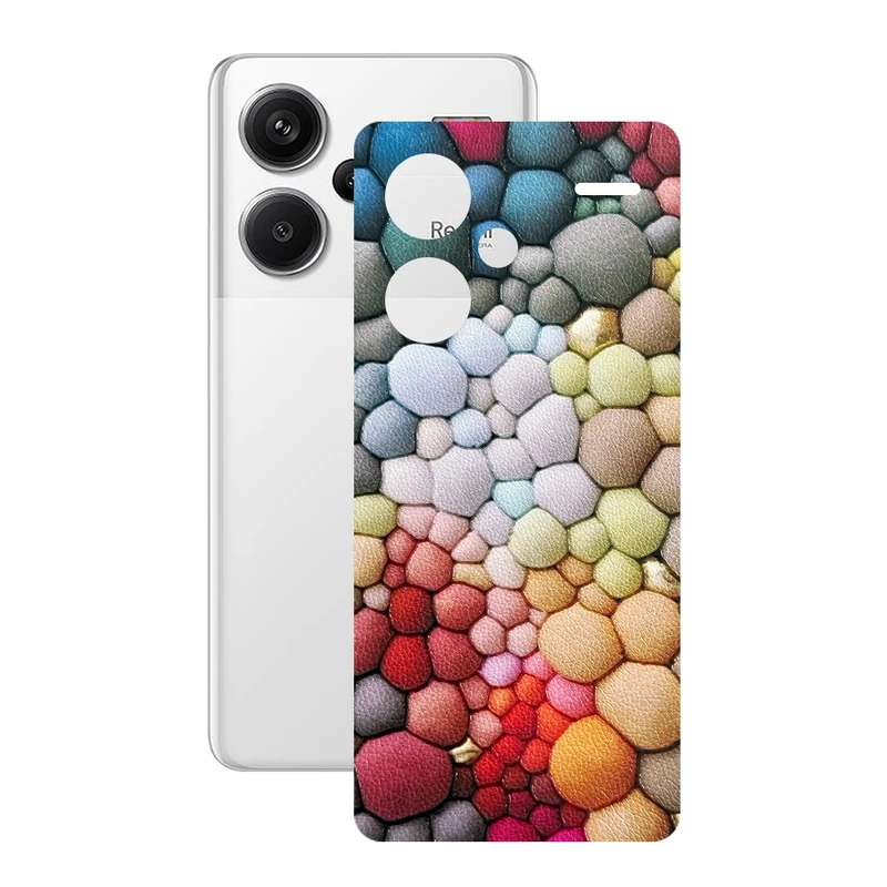 برچسب پوششی ریمکس مدل Leth طرح سنگ رنگی مناسب برای گوشی موبایل شیائومی Redmi Note 13 Pro Plus