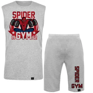 ست تاپ و شلوار مردانه 27 مدل Spider Gym کد B80