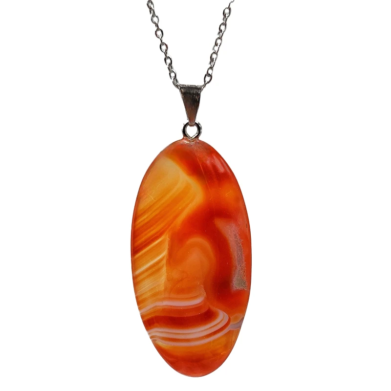 گردنبند دخترانه مدل عقیق کارنلین کد 11-52