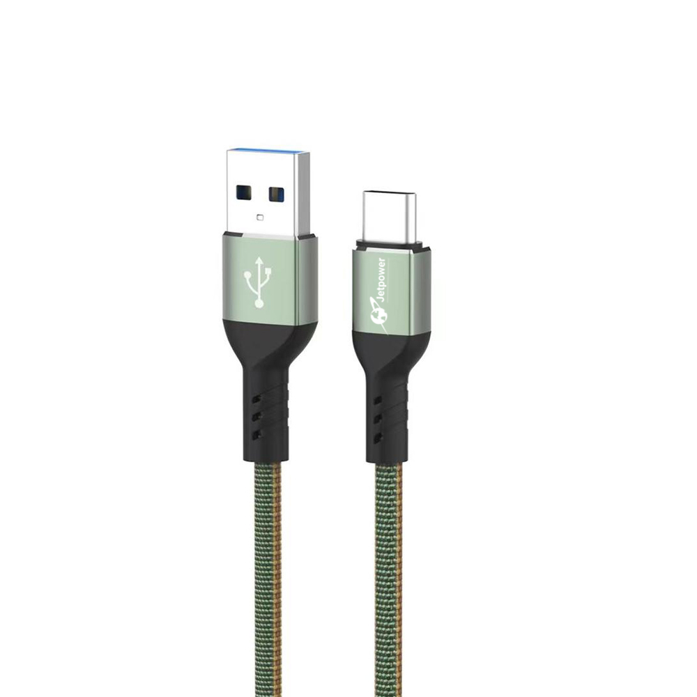 کابل تبدیل USB به Type C جت پاور مدل Cotton JP-004t طول 1 متر