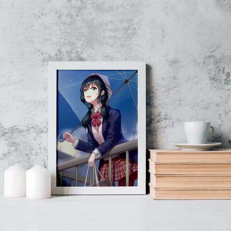 تابلو خندالو مدل هینا انیمه تغییر آب و هوا با تو کد 17615