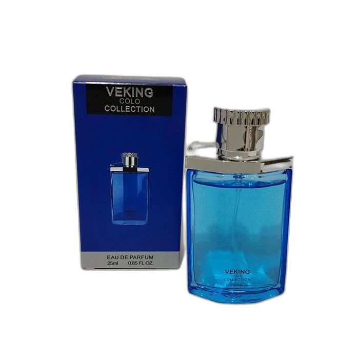 عطر جیبی مردانه ویکینگ مدل دانهیل دیزایر بلو کد 034 با رایحه خنک حجم ۲۵ میلی‌لیتر 