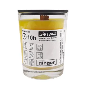 شمع لیوانی ویهان مدل سویا وکس رایحه زنجبیل
