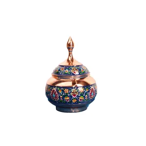 شکلات خوری ‎‎مس و پرداز‎ ‎‎رنگ‎ ‎سورمه ای ‎‎طرح‎ ‎ختایی‎ ‎ ‎‎‎‎مدل 1001200055