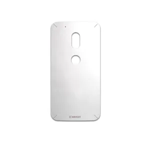 MAHOOT Metallic-White Cover Sticker for Motorola Moto G4 Play