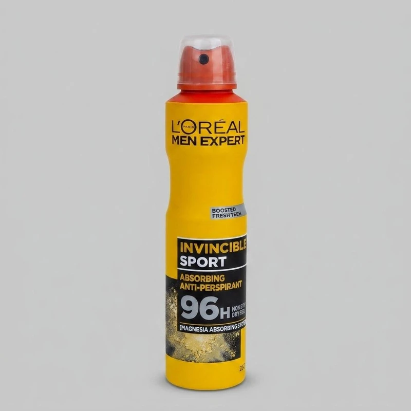 اسپری ضدتعریق مردانه لورآل مدل Invincible Sport حجم 250 میلی‌لیتر