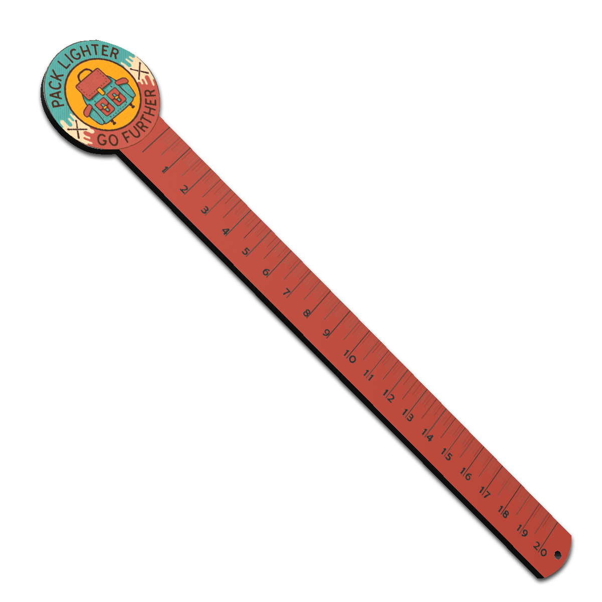 خط کش 20 سانتی متری طرح کوله پشتی کد r05