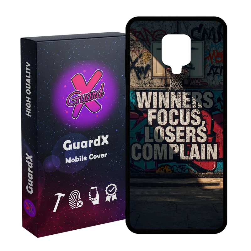 کاور گارد ایکس طرح Text مدل 10928 مناسب برای گوشی موبایل شیائومی Redmi Note9 Pro/Note 9 Pro Max/Redmi Note 9S/MI Poco M2 Pro