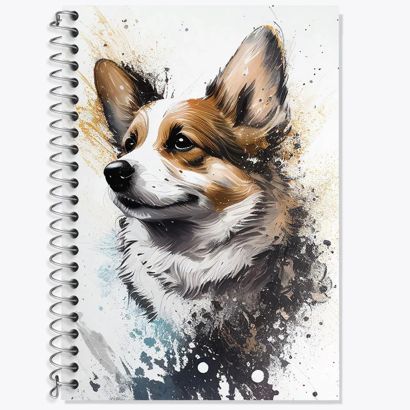 دفتر زبان 50 برگ خندالو مدل دو خط طرح سگ کد 28345