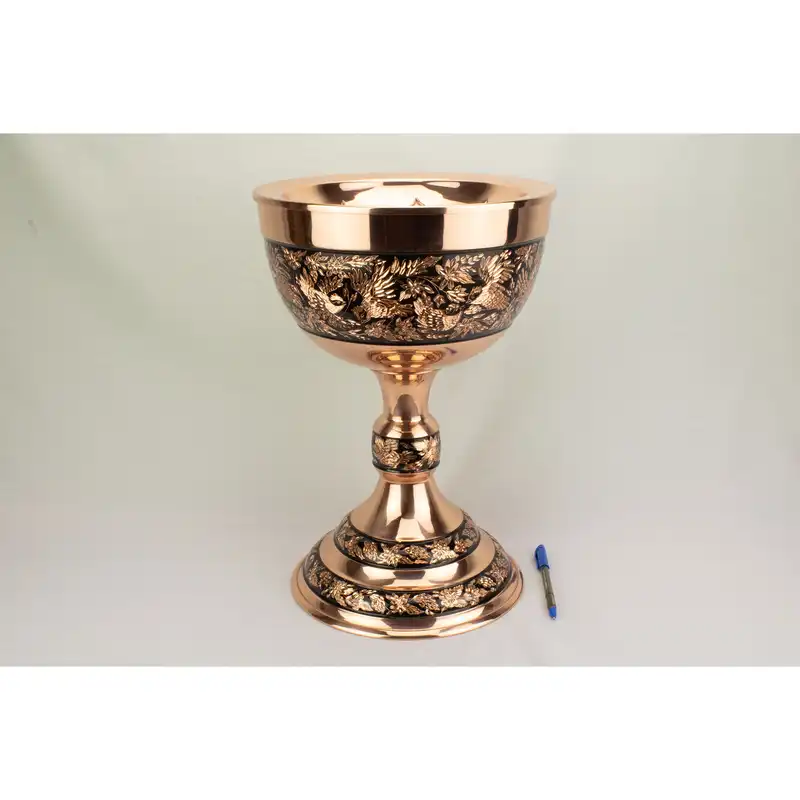 آجیل خوری مسی مدل سنگاب الماس تراش