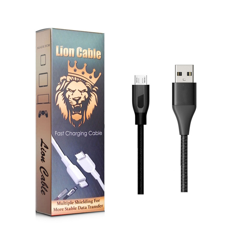 کابل تبدیل USB به MicroUSB لیون مدل BGR طول 1 متر