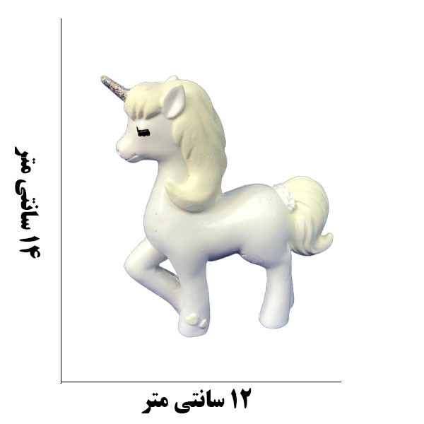 مجسمه دنیا دکوری سرمد مدل اسب پونی کد W مجموعه 2 عددی