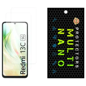 Multi Nano X-S2N Model Transparent Screen Protector Suitable For Xiaomi Redmi 13C 5G Mobile Phone Pack Of 2
