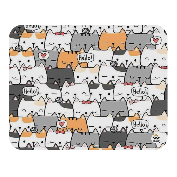 ماوس پد شادیت مدل گربه بامزه کد03 سایز24*19 سانتی متر
