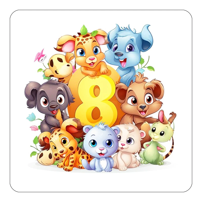 مگنت کاکتی طرح حیوانات کارتونی مدل mp27411