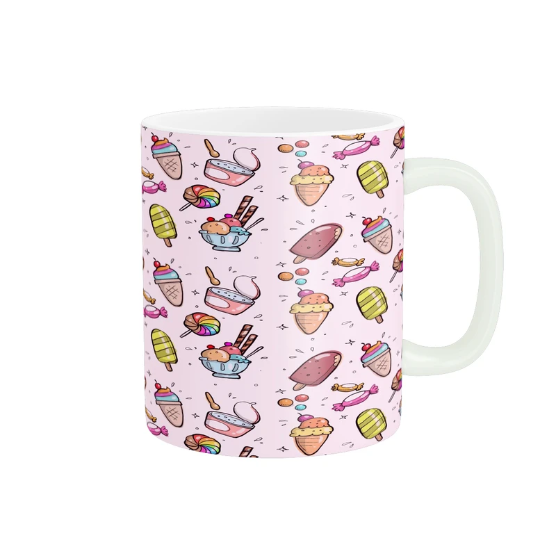 ماگ پاد آفرین مدل فانتزی طرح کارتونی بستنی خوشمزه کد p12120