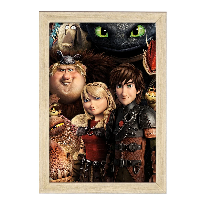 تابلو خندالو مدل اژدها سواران DreamWorks Dragons  کد 13745