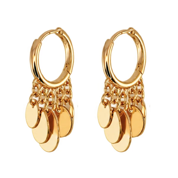 گوشواره حلقه‌ای زنانه ژوپینگ مدل AAC1678