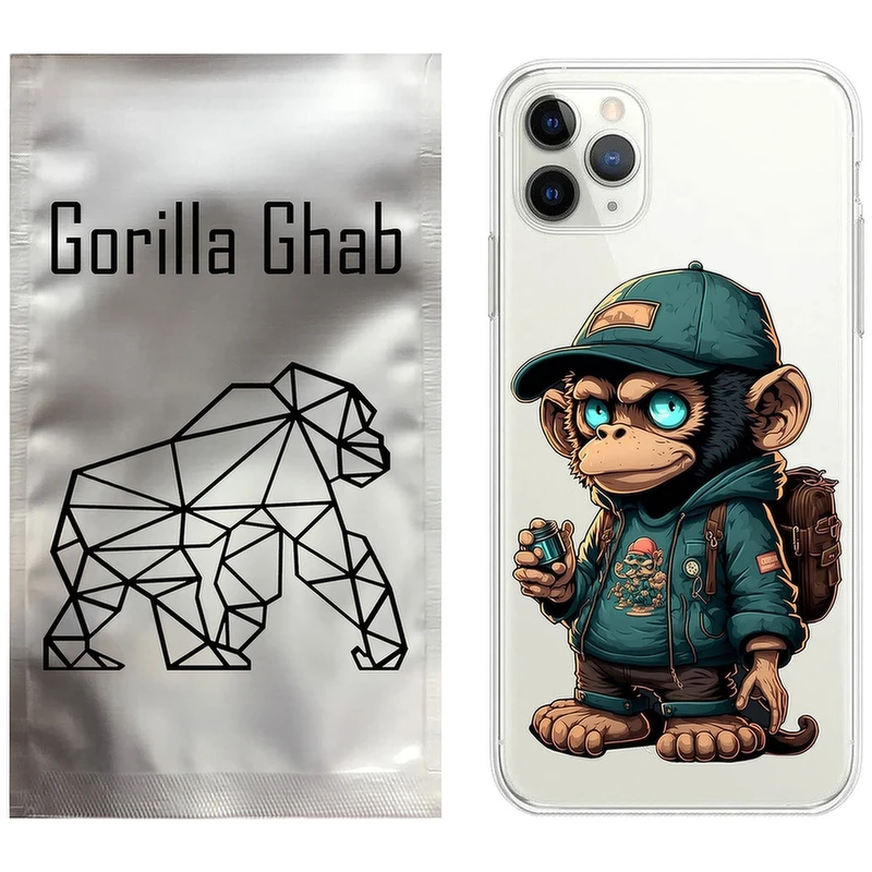 کاور گوریلا قاب مدل CLG کد 36 طرح میمون مناسب برای گوشی موبایل اپل iPhone 11 Pro Max