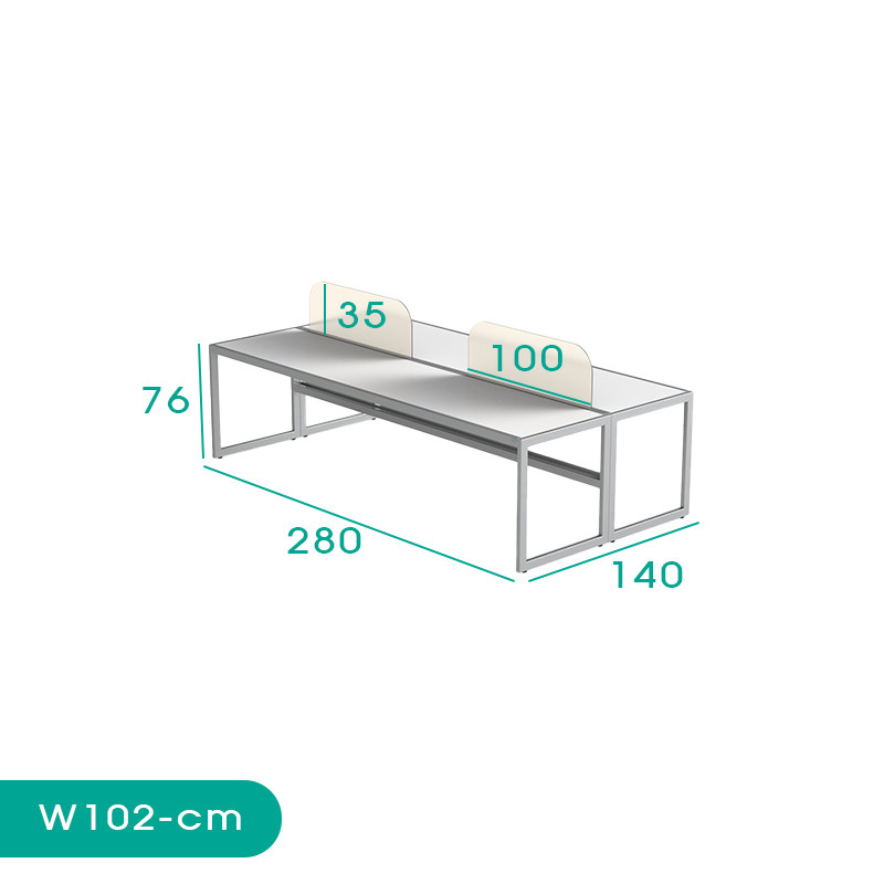 میز اداری اسمردیس مدل W102