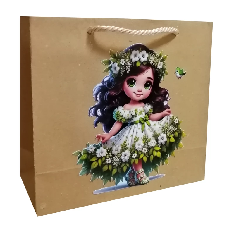 پاکت هدیه مدل دختر طبیعت مجموعه 2 عددی