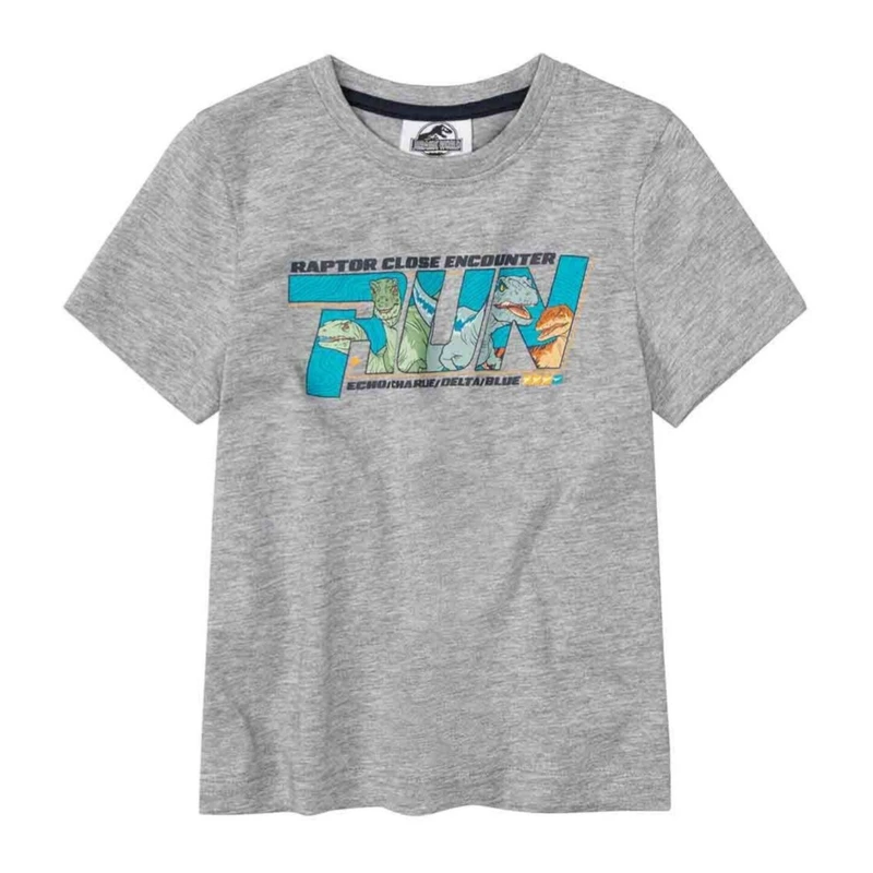 تی شرت آستین کوتاه پسرانه ژوراسیک ورلد مدل SURI-1920