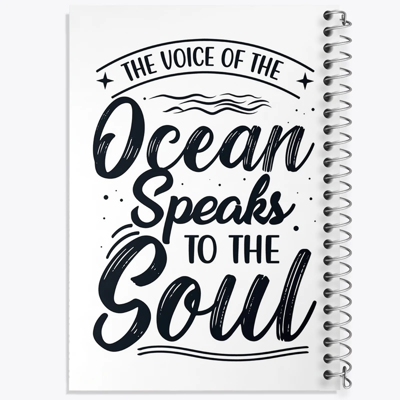 دفتر لیست خرید 50 برگ خندالو طرح Ocean Speaks To The Soul کد F1042