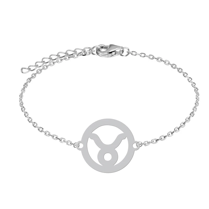 دستبند زنجیری زنانه هایکا مدل نماد ماه تولد اردیبهشت کد z.dh174