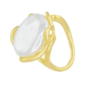 انگشتر زنانه زودیکا مدل مرواریدی کد AAD817