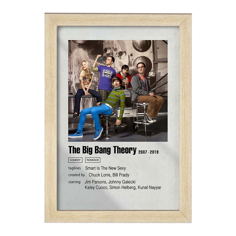 تابلو خندالو مدل تئوری بیگ بنگ (The Big Bang Theory) کد F11278